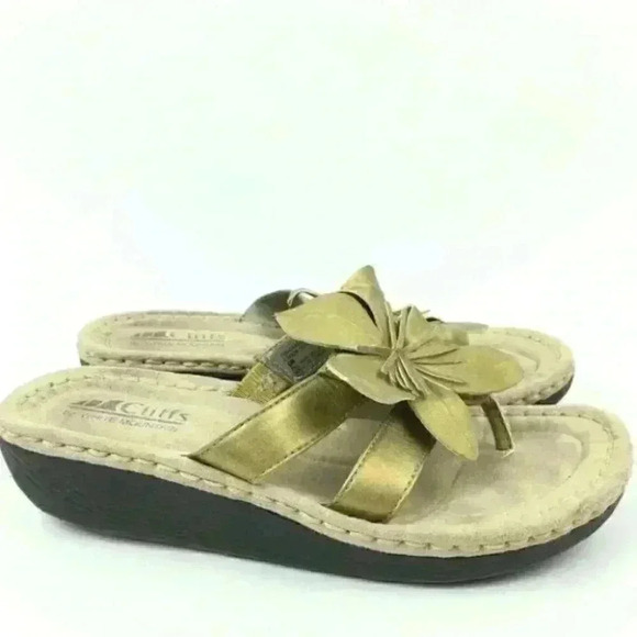 Cliffs White Mountain Sandals Size 6 Cactus Floral - Picture 1 of 9